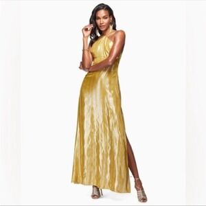 RAMY BROOK Amarynthia Dress Size 2 Gold Maxi Metallic Exclusive